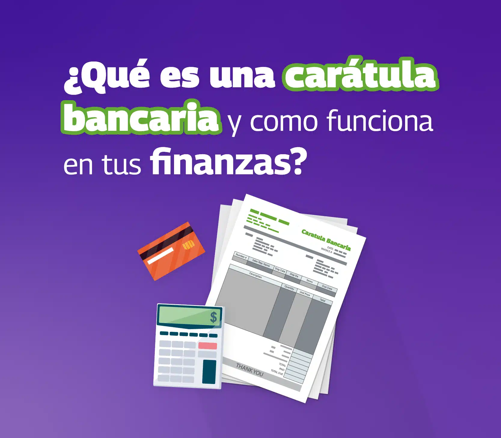 que es una caratula bancaria